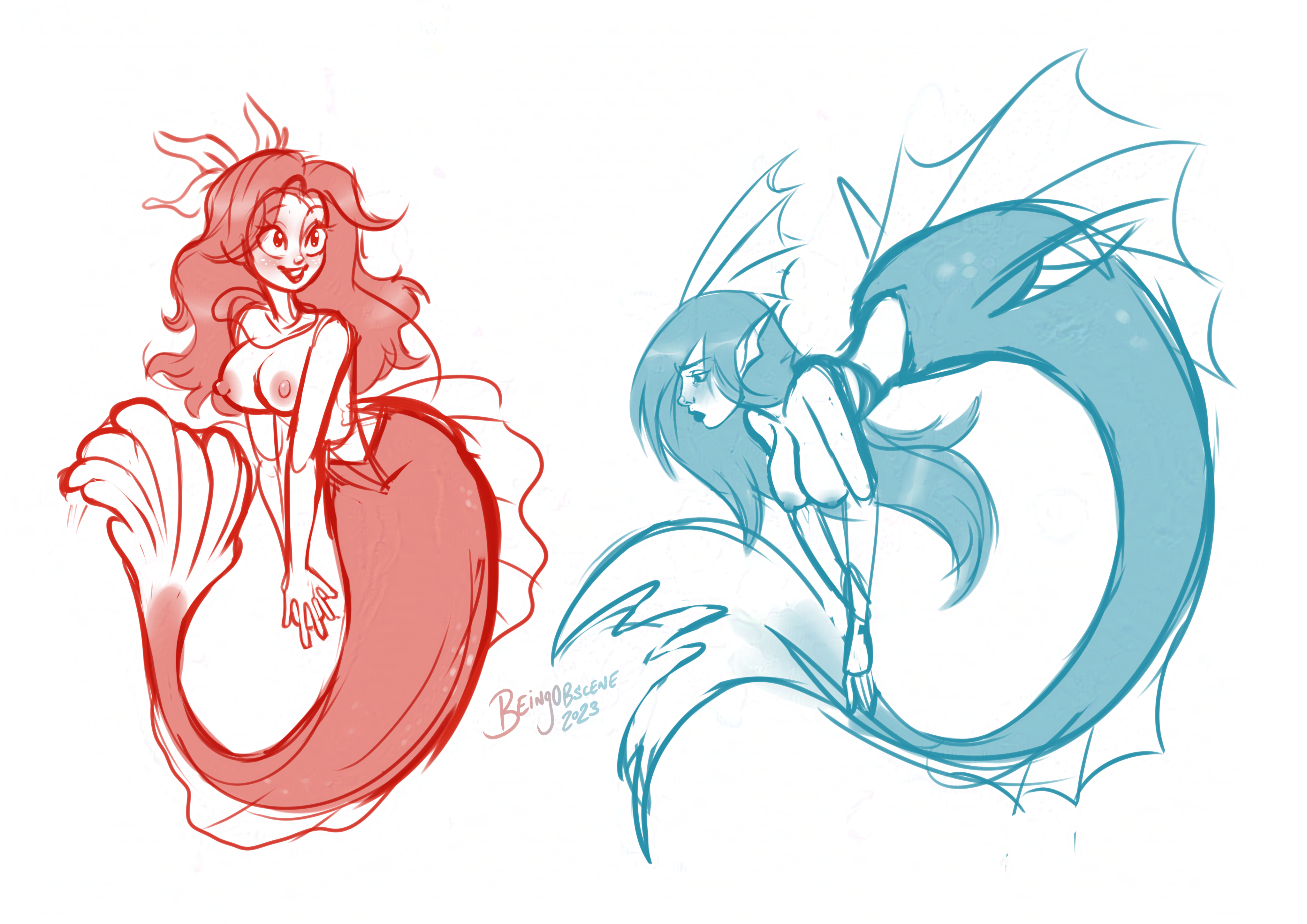[Mermaid] One Fish, Two Fish by BeingObscene : r/Inanimate_TFs