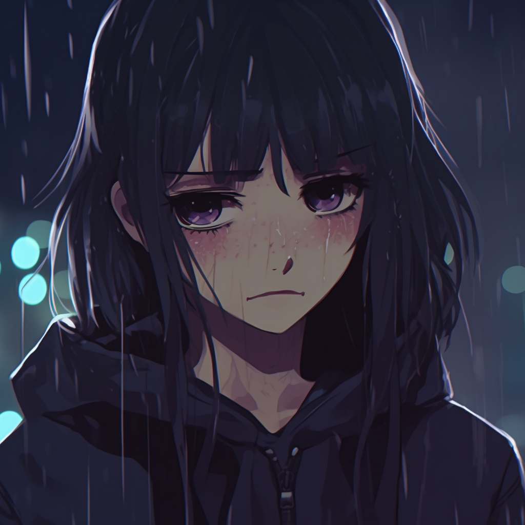 Lost in Thoughts Distant Gaze - anime aesthetics with sad pfp - Image ...