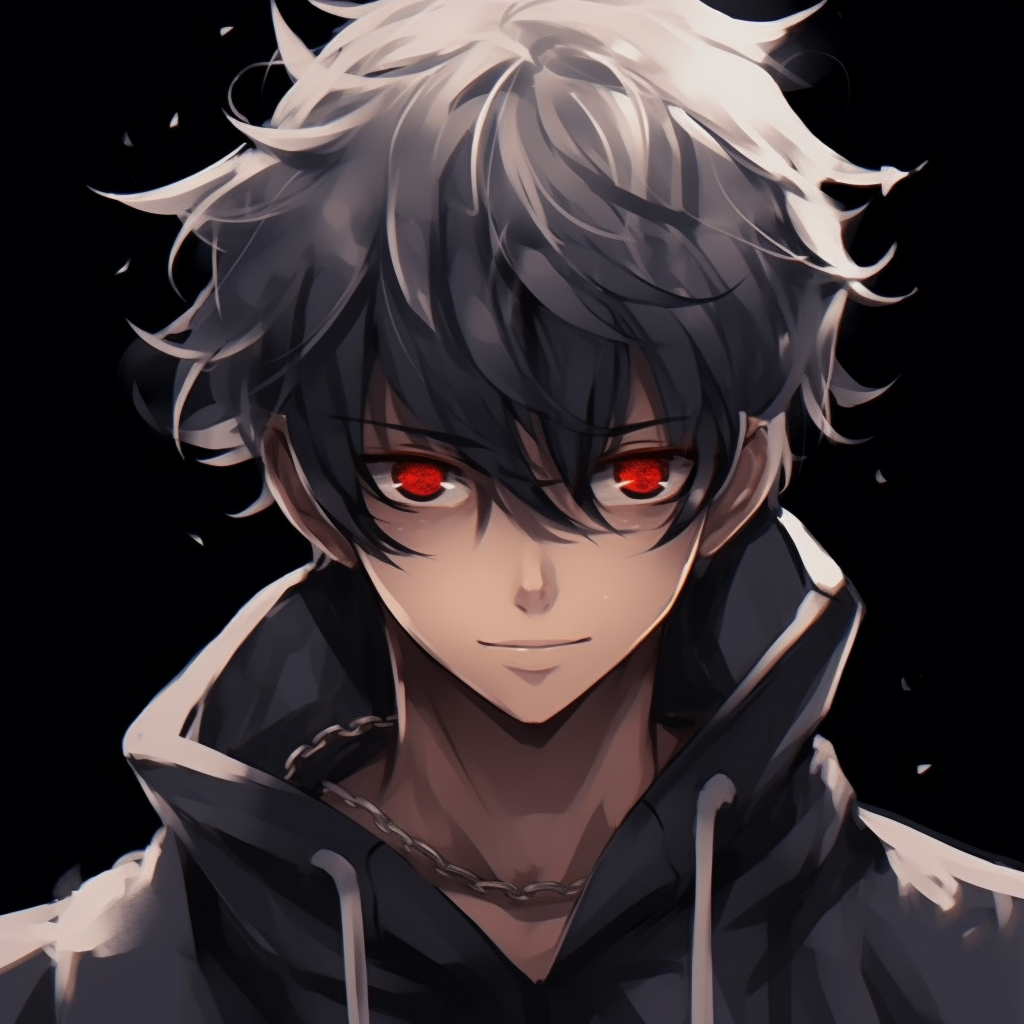 evil anime boy
