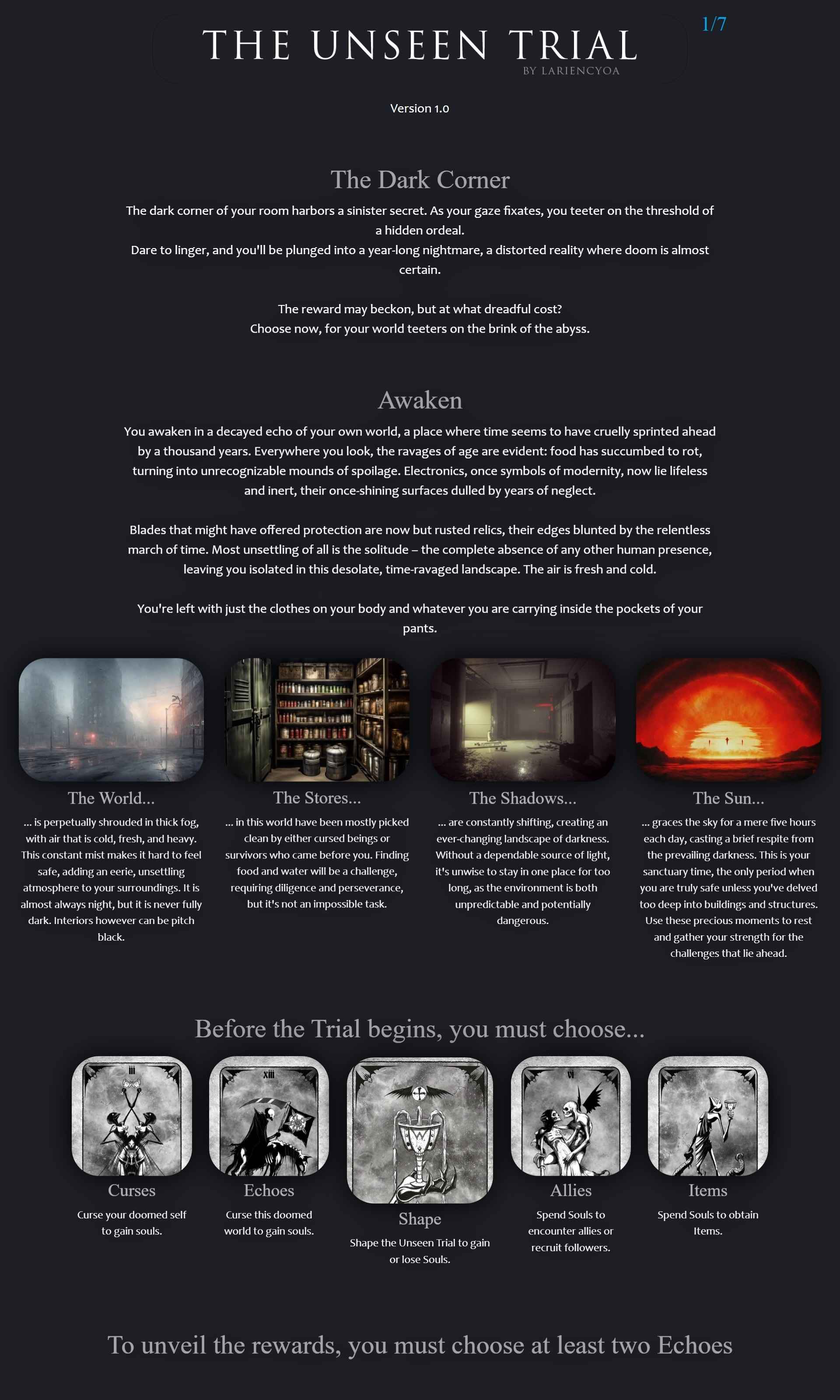 THE UNSEEN TRIAL CYOA V 1.0 by LARIEN (STATIC) COMPLETE - Image Chest ...