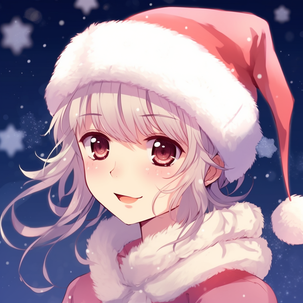 Adorable Anime Girl with Reindeer Antlers - adorable anime christmas ...