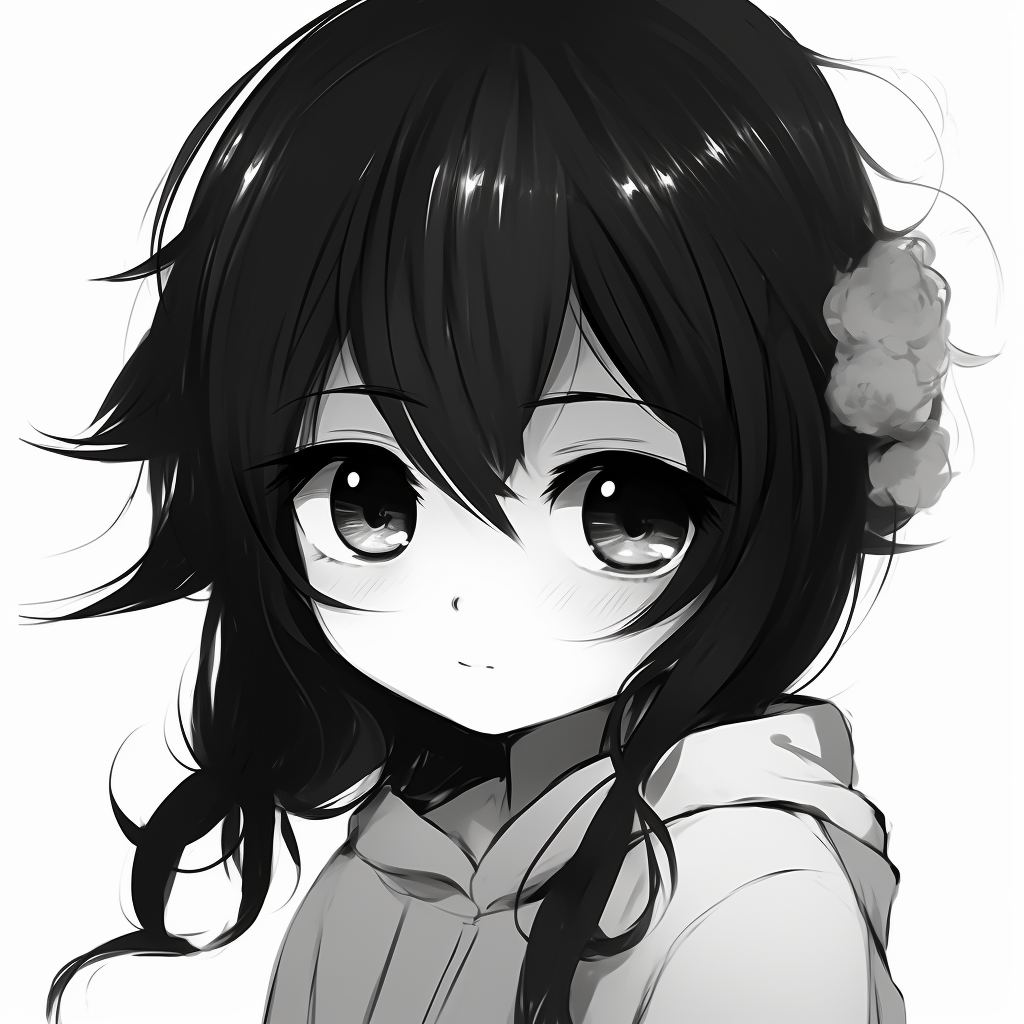 Anime PFP in 2023  Anime girl, Anime, Black and white