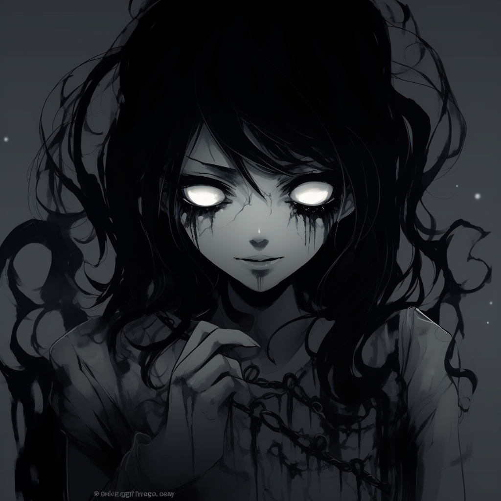 Gothic Anime Maiden - scary anime pfp with aesthetic touch - Image ...