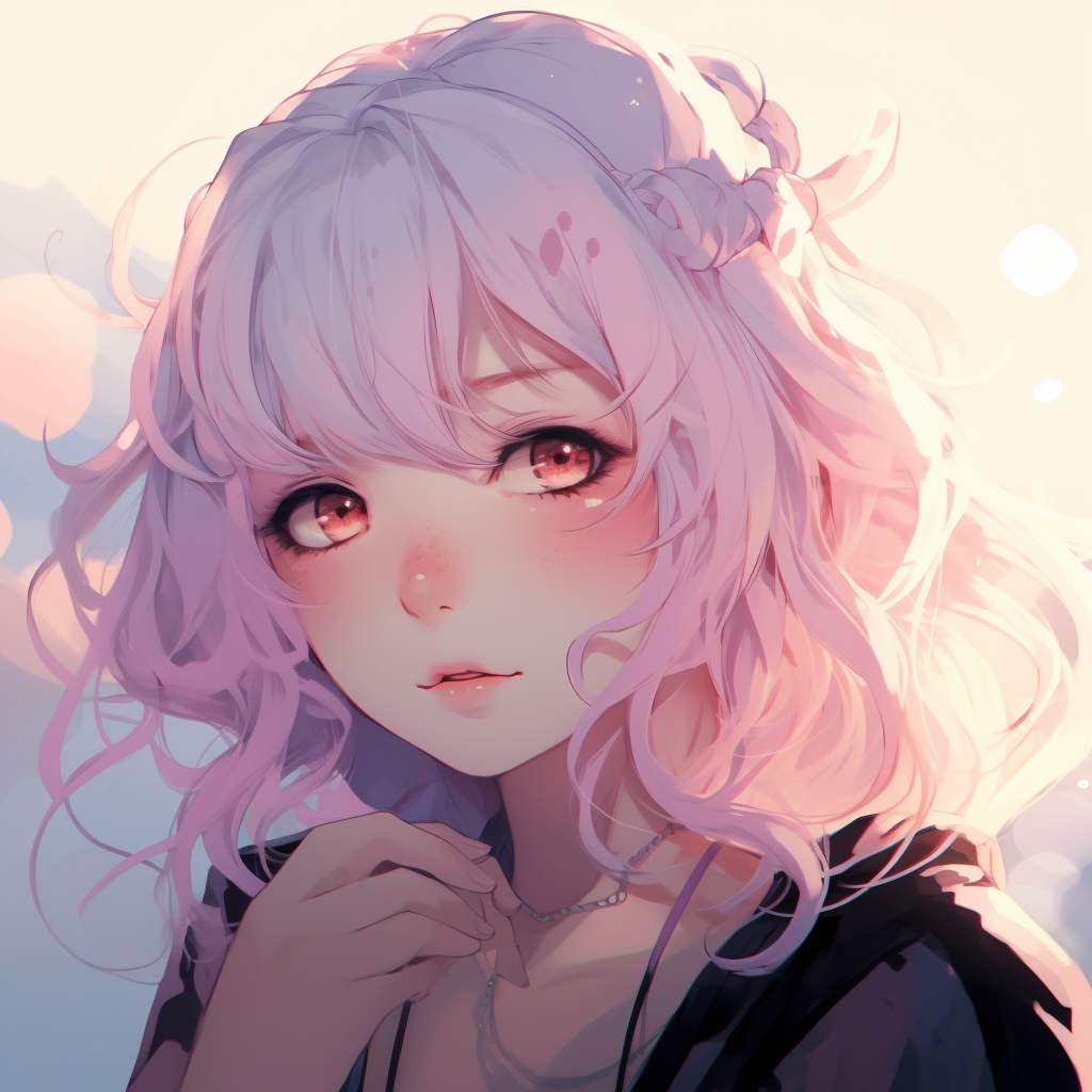 Anime Girl with Floral Decoration - anime girl pfp aesthetics - Image ...