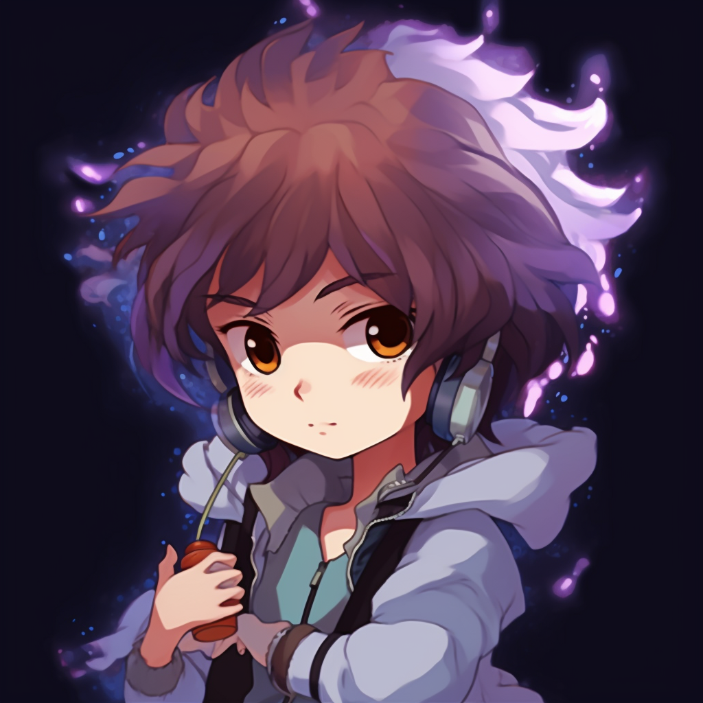 Stylized anime avatar for profile picture