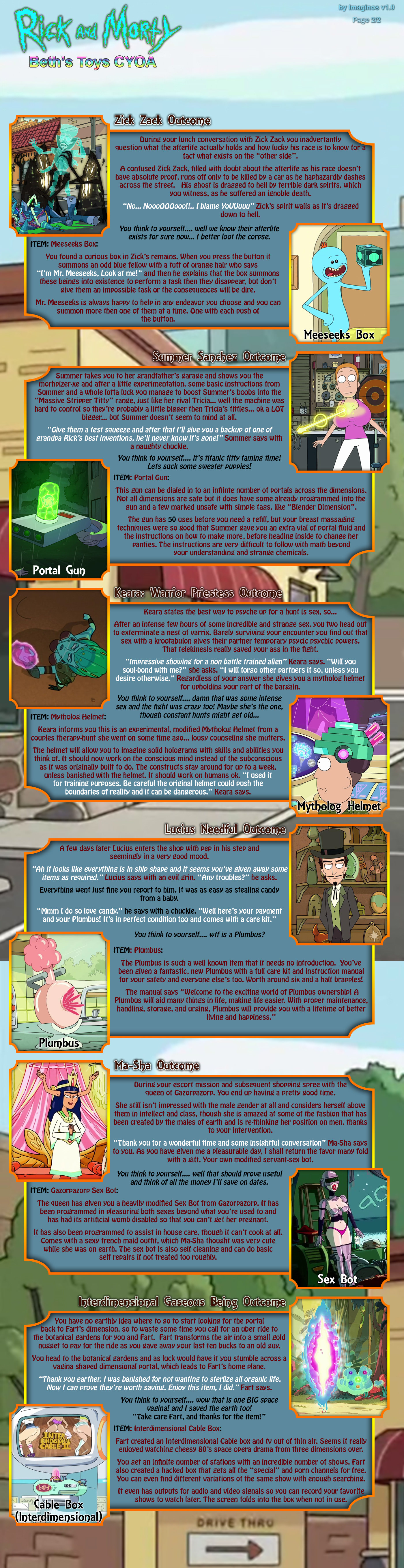 Rick and Morty Cyao V2 : r/makeyourchoice