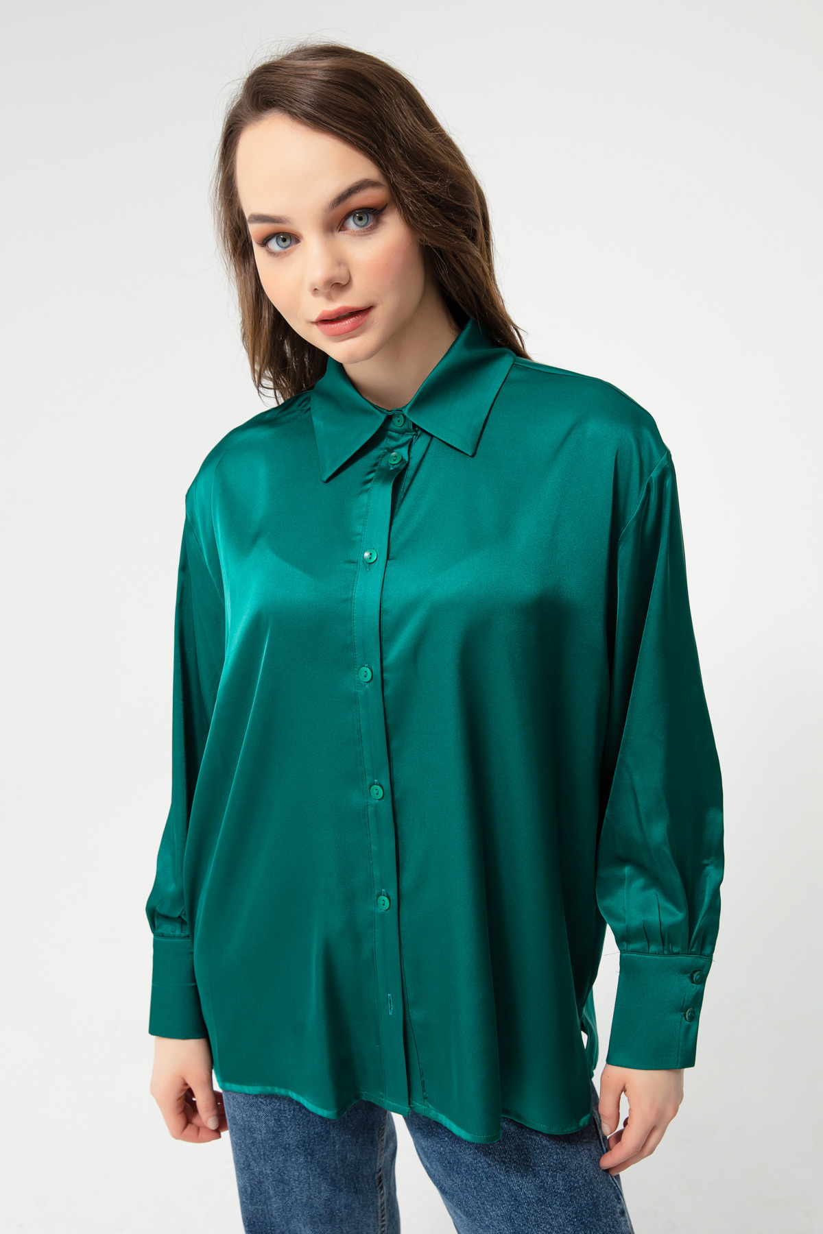 Silky Green Blouse - Image Chest - Free Image Hosting And Sharing Made Easy