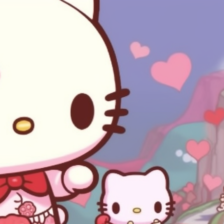 Friendly Felines - hello kitty pfp matching themes left side - Image ...