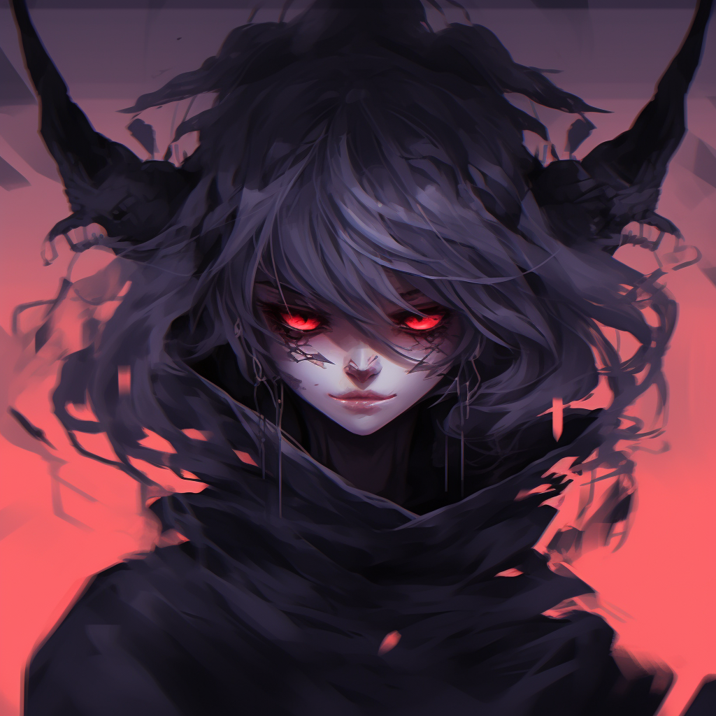 Image For Post | A half-faced depiction of a demon girl, intense expression with vivid colors. anime demon girl pfp ideas pfp for discord. - [Anime Demon PFP Collection](https://hero.page/pfp/anime-demon-pfp-collection)