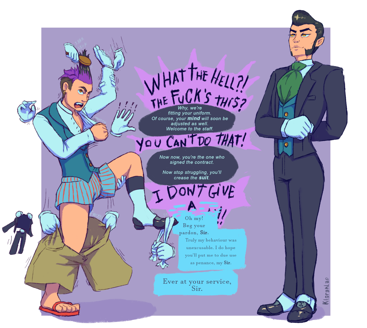 [Butler/Hypnosis] To Suit Your Role by Klaraklao : r/Inanimate_TFs