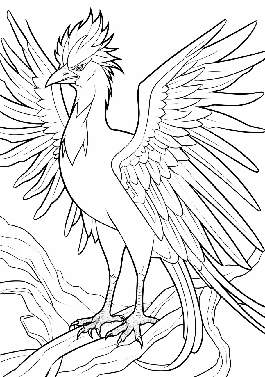 Lugia coloring page  Free Printable Coloring Pages