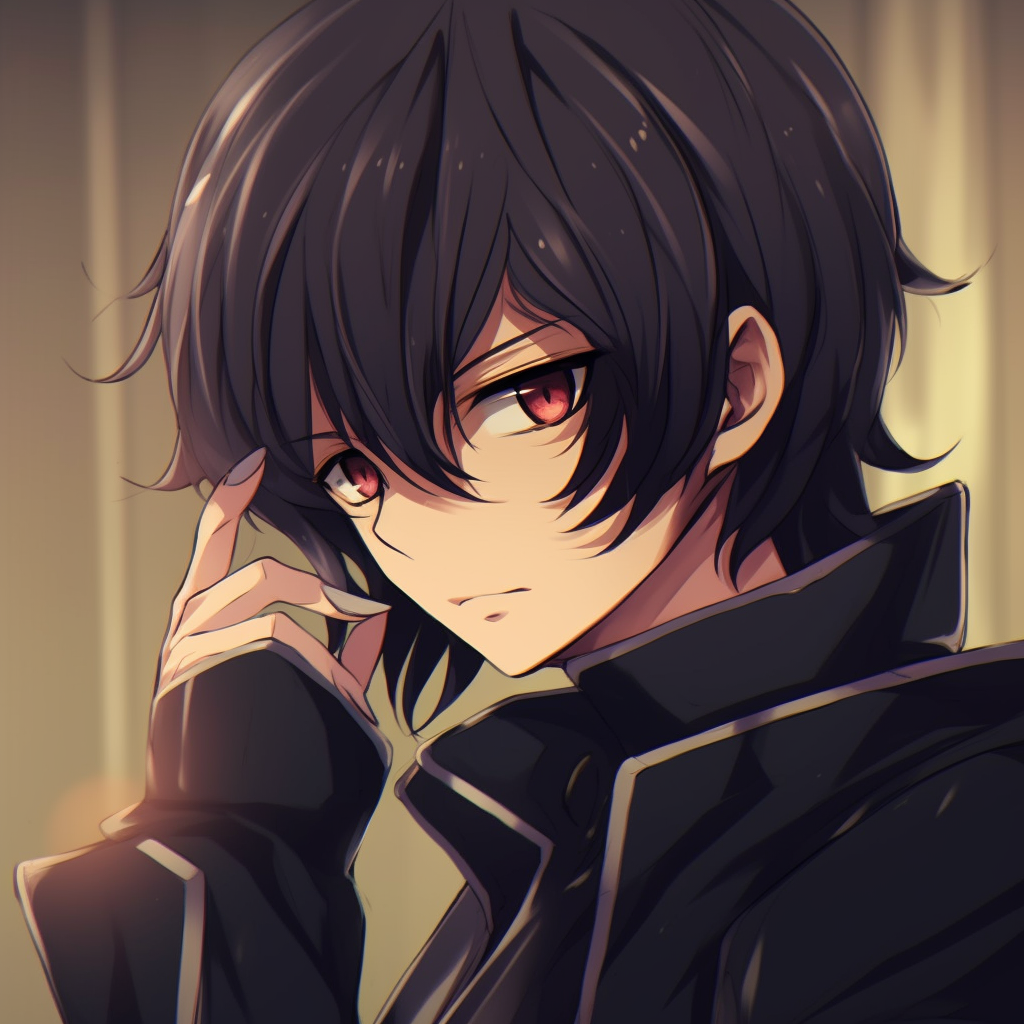 Lelouch Lamperouge Stoic Stance - anime boy pfp themes - Image