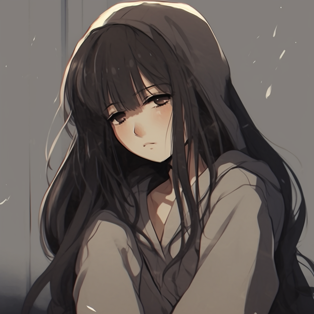 Dreamy Despair Girl - depressed anime girl pfp collection - Image Chest ...