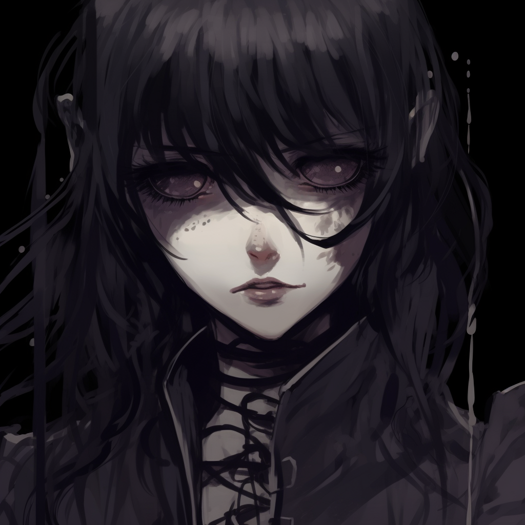 Mysterious Goth Anime Girl - pfp concepts: goth anime - Image Chest ...