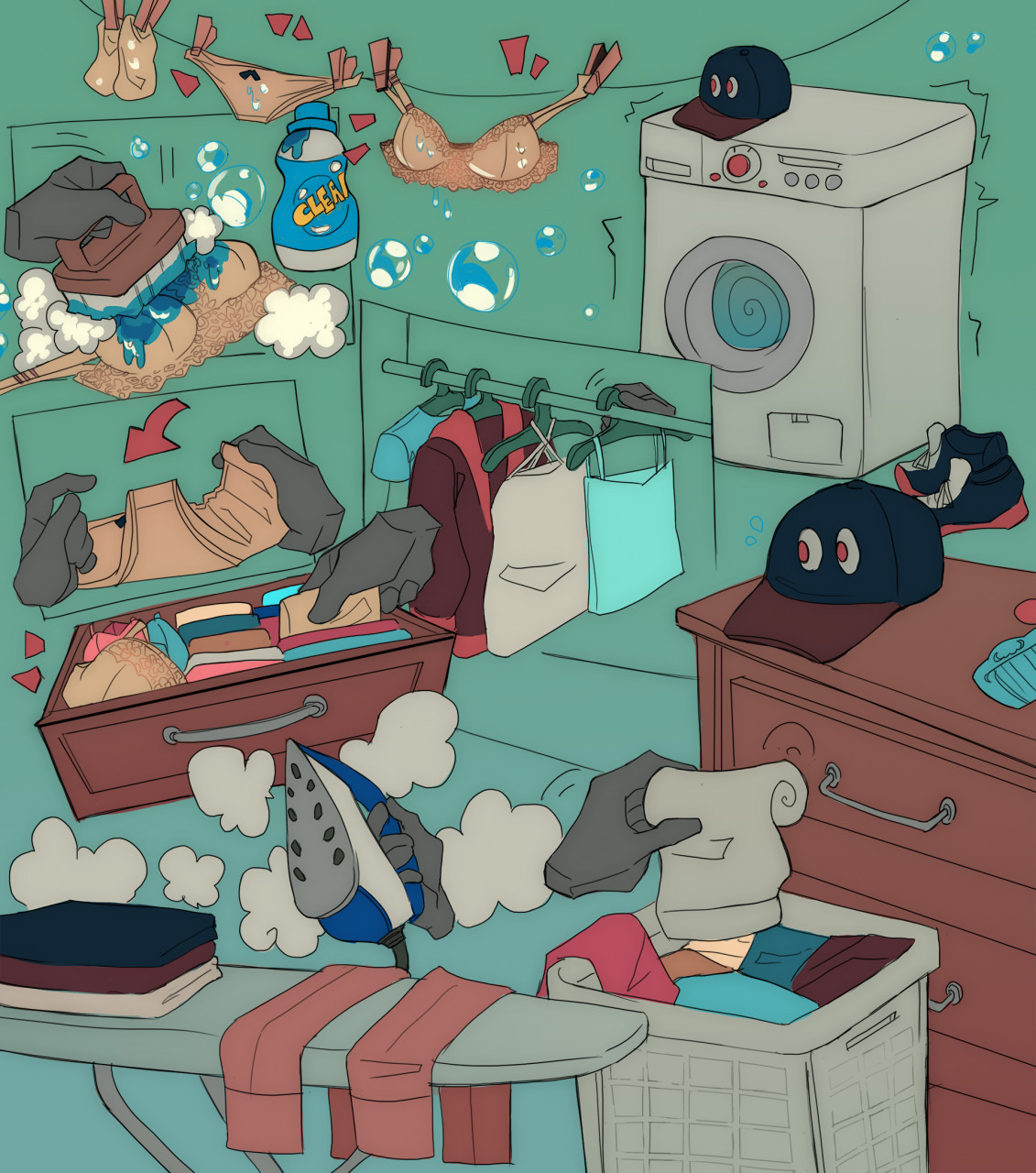 [Clothing] Laundry Day Part 2 by Nolidae : r/Inanimate_TFs