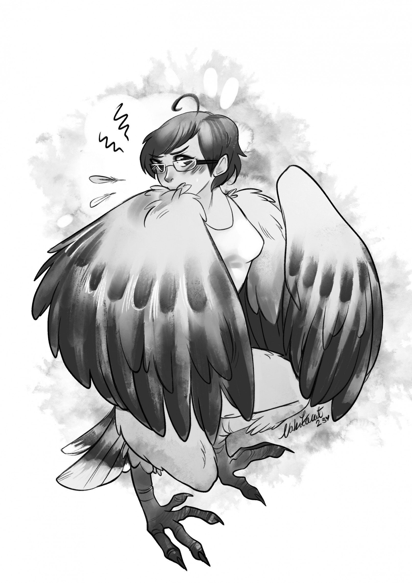[Mythical] Cleaning and Preening by Nakitacat : r/Inanimate_TFs