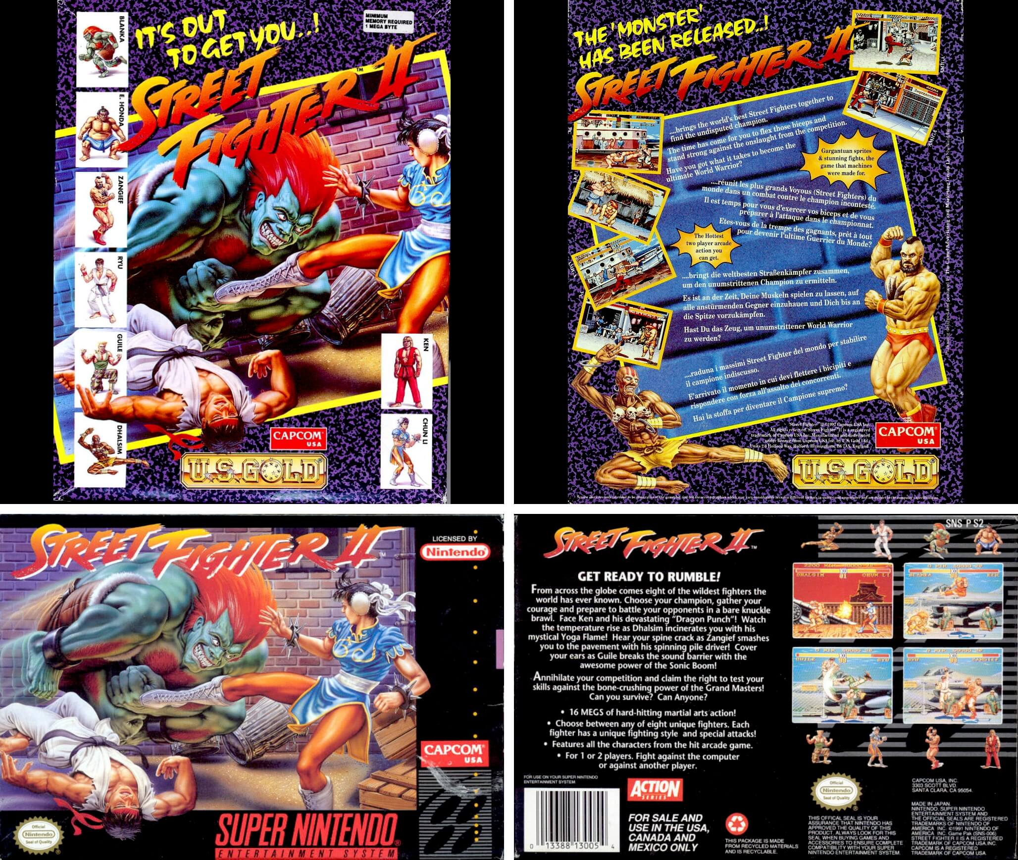 Street Fighter - Street Fighter 2 1994 / RYU Hardest Super Golden