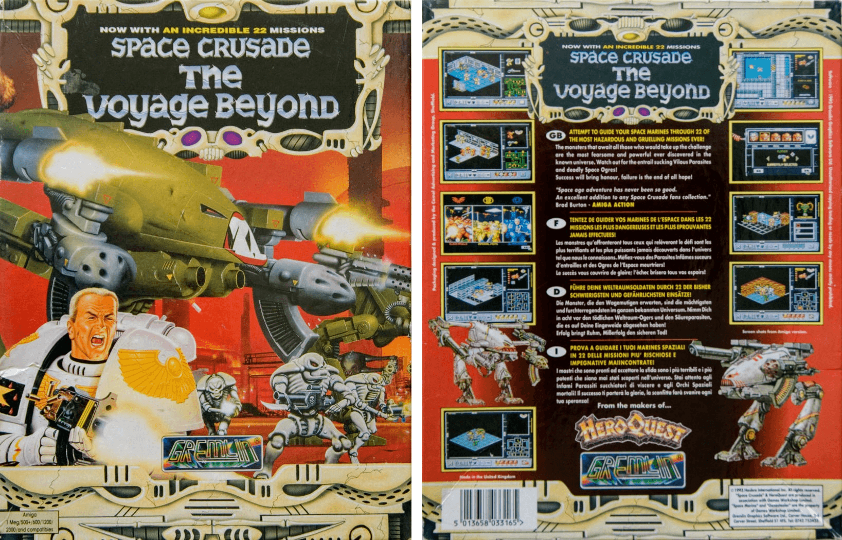 Image For Post | After the success of the original Space Crusade, Gremlin Graphics created 10 new levels. These had higher difficulty than the previous ones, and included new monsters and game features. This edition includes the original game and the new levels, making for 22 levels in total; a lower-priced pack with just the new levels was also released at the same time.
