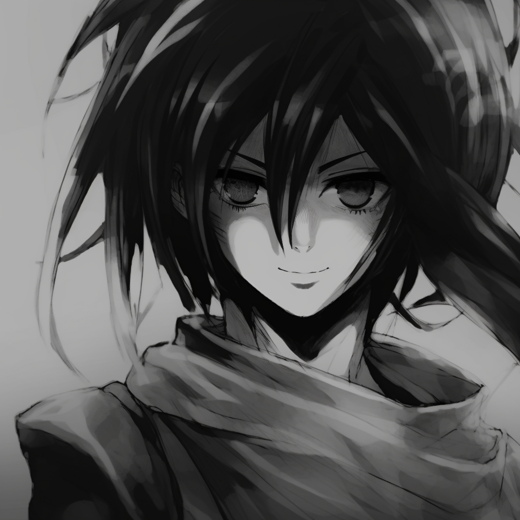 Eren Yeager Intensity Personified - popular anime black and white pfp ...