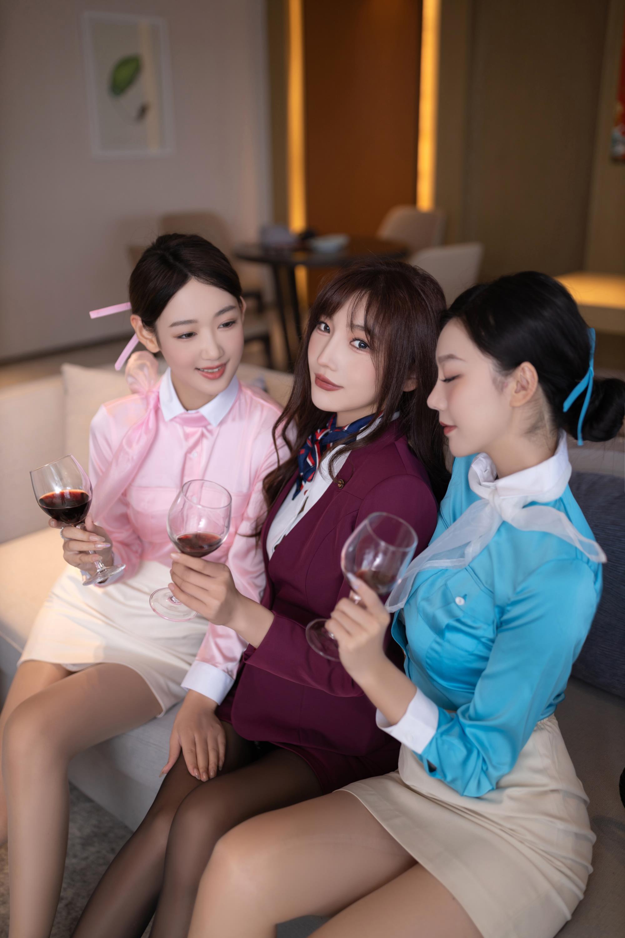 Asian flight attendants silky blouses - Image Chest - Free Image ...