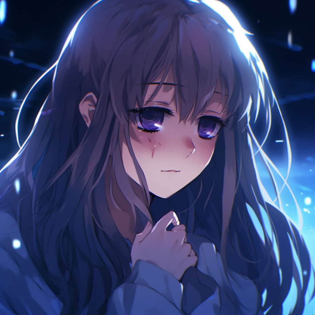 crying anime girl 6617397 Vector Art at Vecteezy