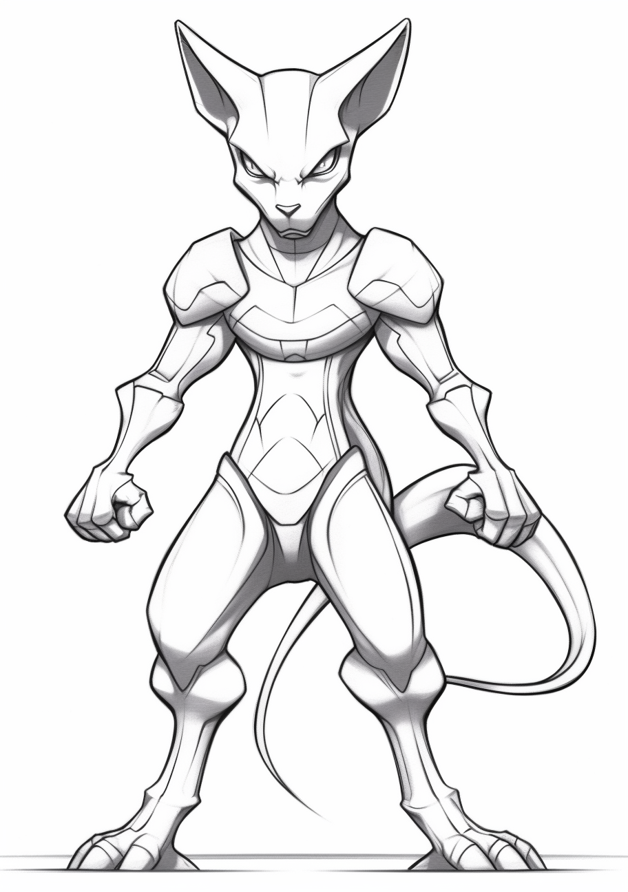 Mew coloring page 