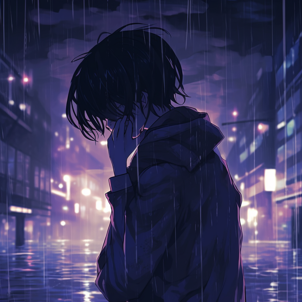 Rainy Tokyo in Dusk - aesthetic depressed pfp images - Image Chest ...