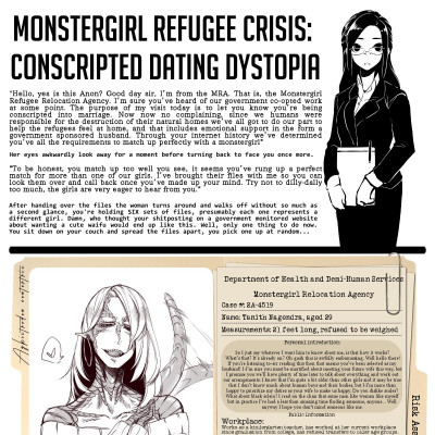 Image For Post Monstergirl Refugee Crisis: Conscripted Dating Dystopia CYOA