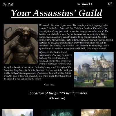 Image For Post Assassin's Guild CYOA from /tg/