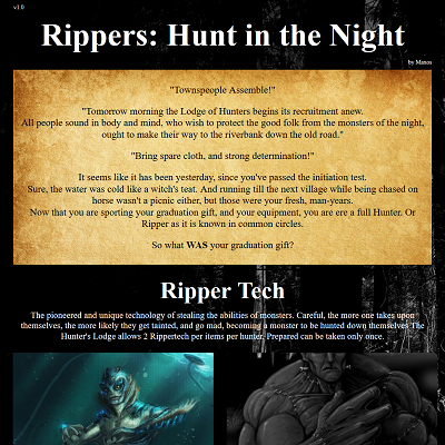 Image For Post Rippers: Hunt in the Night CYOA By Maxos