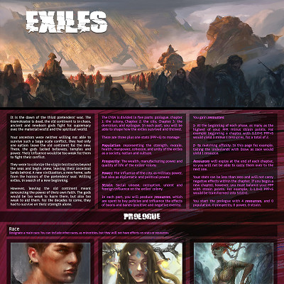 Image For Post Exiles v1.1 CYOA by hexalby
