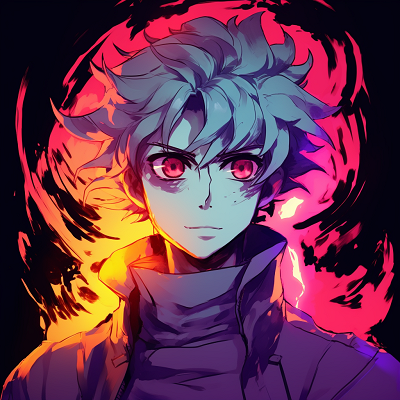 Image For Post | Tanjiro Kamado with a glowing aura, bright and bold color palette top-tier glowing anime pfp selection - [Glowing Anime PFP Central](https://hero.page/pfp/glowing-anime-pfp-central)