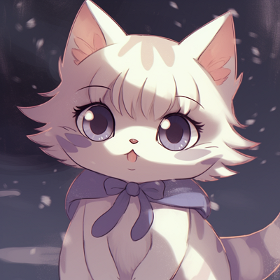 Image For Post | Anime cat enveloped in a chibi art style, showing exaggerated features and cute proportions. wondrous anime cat pfp - [Anime Cat PFP Universe](https://hero.page/pfp/anime-cat-pfp-universe)