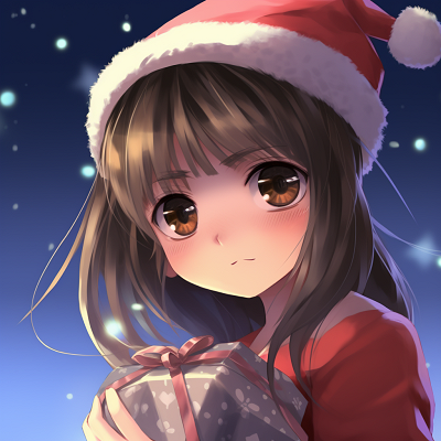 Image For Post | Anime girl with a Christmas ornament, focusing on the sparkle in her eyes and the careful rendering of the ornament. anime girl christmas pfp - [christmas pfp anime](https://hero.page/pfp/christmas-pfp-anime)