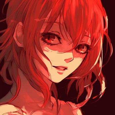 Image For Post | Beautiful anime character with vivid red hair, crystal-like eyes, and smooth shading. beautiful red anime girl pfp - [Red Anime PFP Compilation](https://hero.page/pfp/red-anime-pfp-compilation)