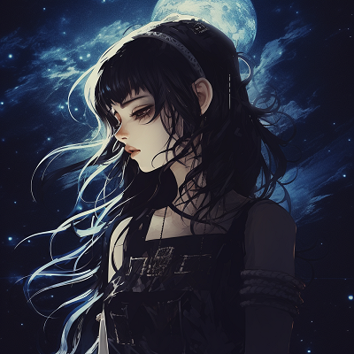 Image For Post | Profile picture of a male character against the night sky, winsome facial expression and deep shades of blue used. melancholic pfp selections - [Depressed Anime PFP Collection](https://hero.page/pfp/depressed-anime-pfp-collection)