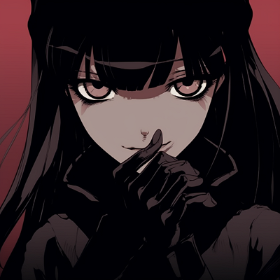 Image For Post | Akame from Akame Ga Kill with shadowy cool-toned color palette. edgy anime pfp female characters - [Edgy Anime PFP Collection](https://hero.page/pfp/edgy-anime-pfp-collection)