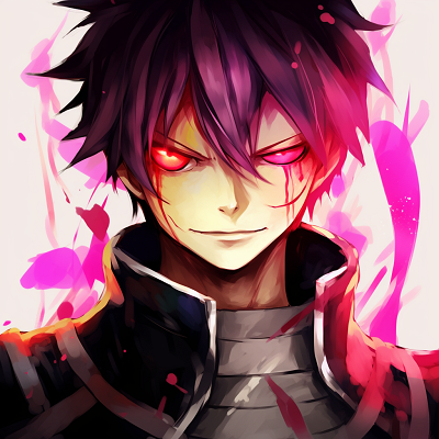 Image For Post | Natsu Dragneel in a badass pose, powerful composition with strong outlines. high definition badass anime pfp - [Badass Anime Pfp Collection](https://hero.page/pfp/badass-anime-pfp-collection)