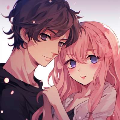 Image For Post | Fond looking couple with vibrant color scheme and detailed facial expressions. romantic couple anime pfp - [Couple Anime PFP Themes](https://hero.page/pfp/couple-anime-pfp-themes)