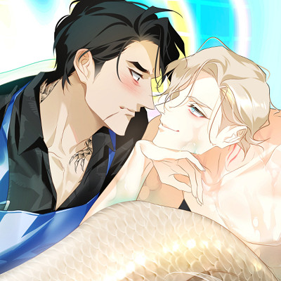 Image For Post | The sushi restaurant owner fell in love at first sight... with a mermaid!

Hae-beom is often misunderstood as a gangster because of his stern look.
Sang-a, a customer who helped Hae-beom once, was a mermaid. Sang-ah needs human saliva to get legs.
Hae- beom selflessly proposes a kiss to Sang-ah, once a day, every day.

"Sang-ah only needs legs... but won't
Sang-ah like me someday?"

𝗢𝘁𝗵𝗲𝗿 𝗹𝗶𝗻𝗸𝘀:
-  https://www.mangaupdates.com/series/92unab0/the-sushi-restaurant-owner-s-first-love-is-a-mermaid
___________________________________________________________________
-  https://www.anime-planet.com/manga/the-first-love-of-the-sushi-restaurant-owner-is-a-mermaid
 - [Merman ](https://hero.page/lostteen/merman-boys-love)
