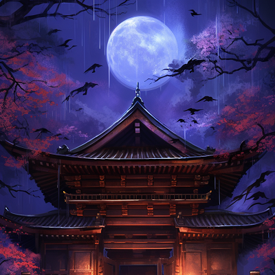 Image For Post Classic Shrine Wallpapers Anime Nightfall - Wallpaper