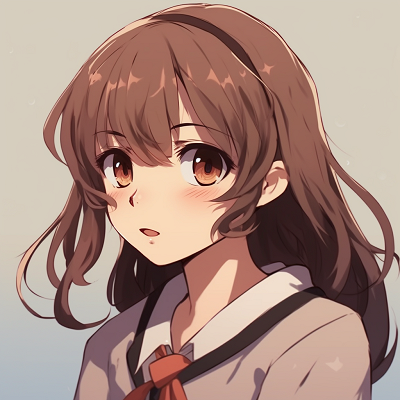 Image For Post | Profile view of a female anime character in a school uniform, soft shading and warm colors. unique female anime pfp pfp for discord. - [female anime pfp](https://hero.page/pfp/female-anime-pfp)