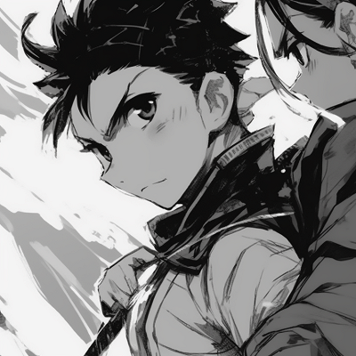 Image For Post | Two characters, calm demeanor and serene expressions, soft shading in a tranquil setting. black and white matching pfp anime styles pfp for discord. - [black and white matching pfp, aesthetic matching pfp ideas](https://hero.page/pfp/black-and-white-matching-pfp-aesthetic-matching-pfp-ideas)