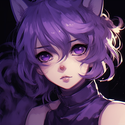 Image For Post Mystery Girl with Cat Eyes - female purple anime pfp
