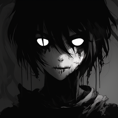 Image For Post | Anime character with terrifying gaze, high contrast and sharp outlines. scary anime pfp with aesthetic touch pfp for discord. - [Scary Anime PFP Collection](https://hero.page/pfp/scary-anime-pfp-collection)