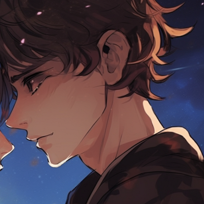 Image For Post | Two characters gazing at each other, starry night in the background, emotion palpable. beautiful match pfp for couples pfp for discord. - [match pfp for couples, aesthetic matching pfp ideas](https://hero.page/pfp/match-pfp-for-couples-aesthetic-matching-pfp-ideas)