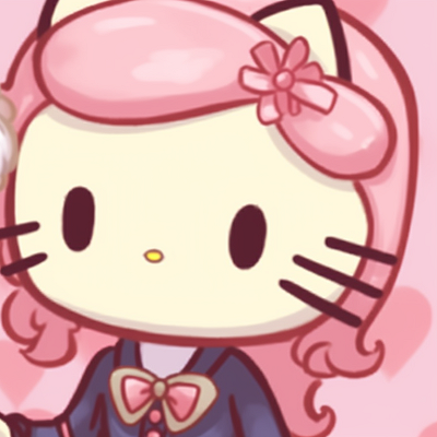 Image For Post | Detailed close-up of two characters, soft lines and bows with distinctive Hello Kitty emblem. hello kitty inspired matching wallpaper pfp for discord. - [hello kitty matching pfp, aesthetic matching pfp ideas](https://hero.page/pfp/hello-kitty-matching-pfp-aesthetic-matching-pfp-ideas)