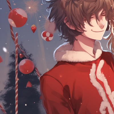 Image For Post | Two characters under a mistletoe, with warm colors, soft shading, and a captivating tender moment. artistic christmas matching pfp pfp for discord. - [christmas matching pfp, aesthetic matching pfp ideas](https://hero.page/pfp/christmas-matching-pfp-aesthetic-matching-pfp-ideas)