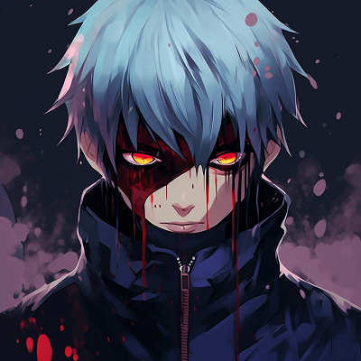 Image For Post | Eccentric Kaneki profile under rain depicting his excitement, with bold contours and highlighting. superb drip anime themes pfp for discord. - [Ultimate Drippy Anime PFP](https://hero.page/pfp/ultimate-drippy-anime-pfp)