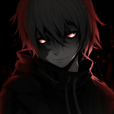 Image For Post | Dramatic black and red anime profile, combination of soft and sharp lines to signify transition. aesthetic black pfp anime pfp for discord. - [Black PFP Anime Collections](https://hero.page/pfp/black-pfp-anime-collections)